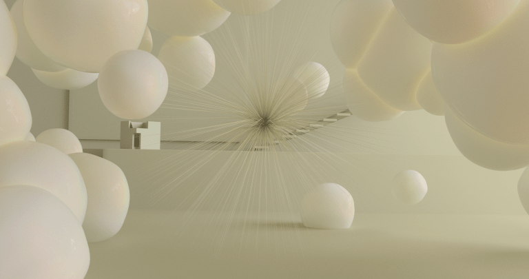 ABSTRACT BALLS IN A ROOM